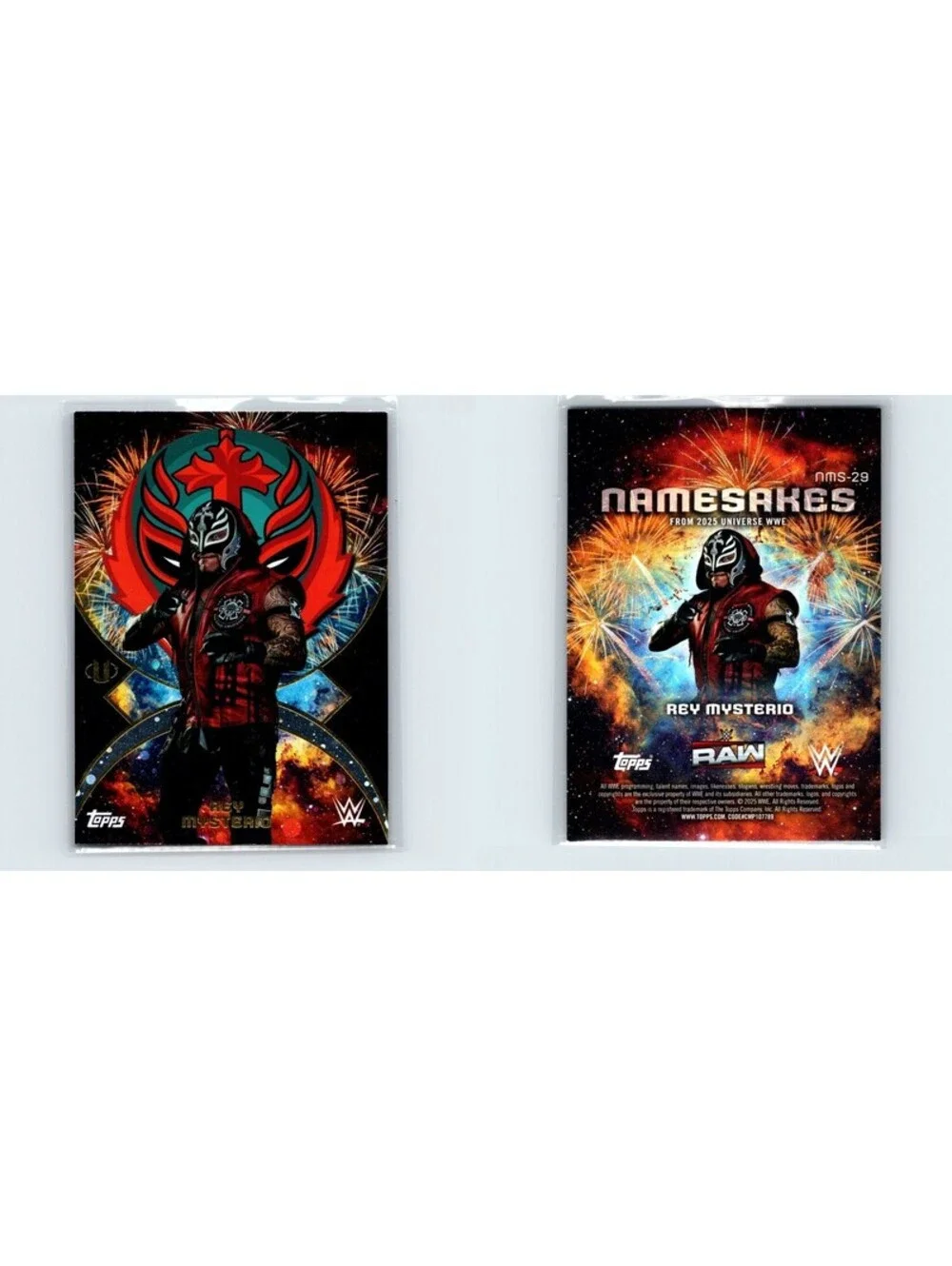 2025 Topps Universe WWE Rey Mysterio #NMS-29 Namesakes Galaxy